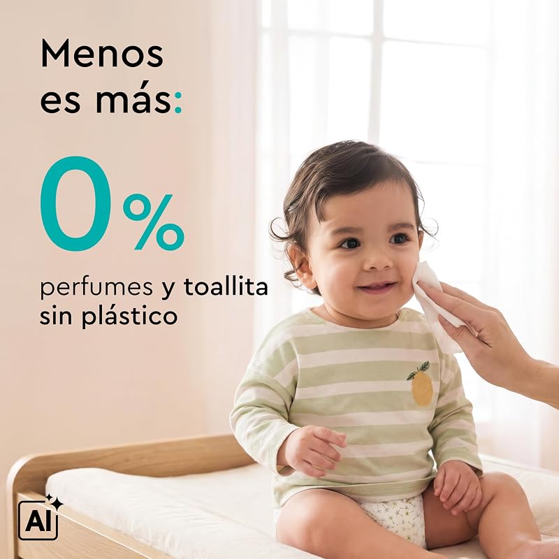 Lenços umedecidos LILLYDOO com 99% de água, 10 embalagens de 15 (150 unidades), 100% sem plástico, sem perfumes e macios como algodão e água