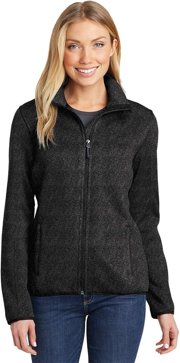 heated sweater fleece jacket
