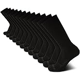 AND1 Mens Crew Socks - 12 Pack Lightweight Athletic Stretch Crew Length Running Socks with Arch Compression (Sizes: 6-12.5)