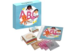 CUPKIN Mosaic Sticker Art Kits for Kids and Adults - ABC Mosaics Art Craft Kit for Boys and Girls - 52 Page Sticker by Number Mosaic Kit with 3,000+ Jewel + Foam Stickers + Coloring Book for Kids