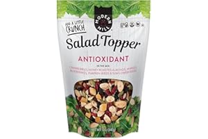 Modern Mill Antioxidant Salad Topper By Gourmet Nut - Mixed Nuts (Almonds), Dried Cranberries & Blueberries, Sunflower Seeds & Pumpkin Seeds - Gluten Free, Low Sodium, Kosher, Plant Protein, 12oz. Bag