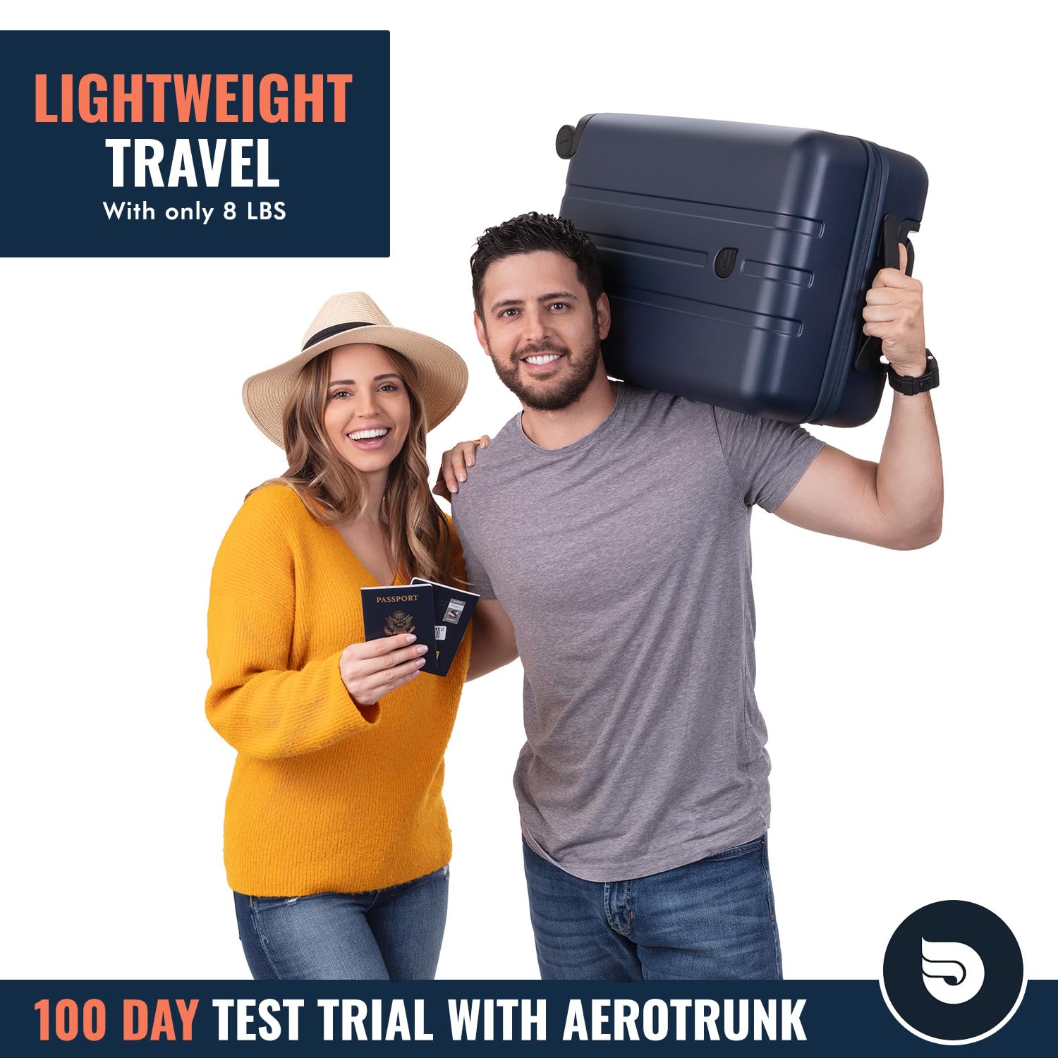 Airline Approved Carry On Luggage - Lightweight Hard Shell Suitcase with Spinner Wheels, TSA Lock - Carry-On 23