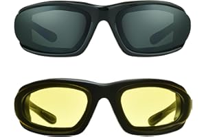 Bikershades Small Motorcycle Sunglasses Foam Padded for Women, Boys and Girls