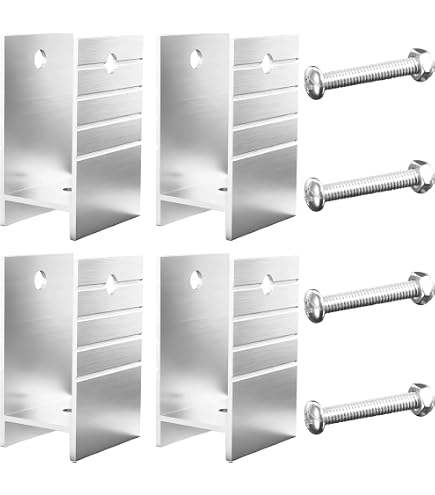 Lot De 4 Clips De Serrage Pour Bateau – Double Tube, Compatibles 22-25 Mm, Pour Bimini Et Kayak