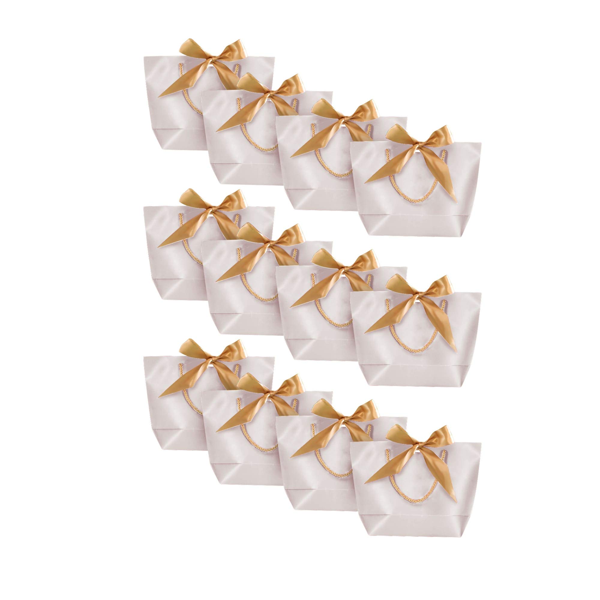 Divine Gifts luxury gift bag (Pearl,small,Multi-pack) for: Weddings,Birthdays,Parties,Baby Showers, Bridesmaid/Groomsman gifts,Children’s party bags.