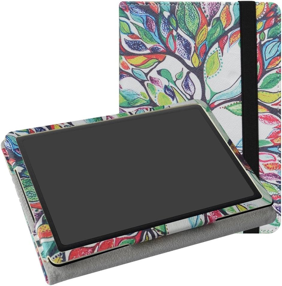 MAMA MOUTH Wacom ONE Medium CTL671 Case, Slim-Book Folio Folding Carry PU Leather Cover for Wacom ONE Medium CTL671 CTL-671 Graphics Tablet,Love Tree