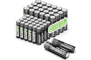 HILOCELL AA + AAA Bundle Batteries 48 Pack, 24 Count Double A + 24 Count Triple A Alkaline Battery, Heavy Duty Max Power Ultra Long-Lasting Durable 10-Year Shelf Life 1.5v Batteries for TV Remote Control