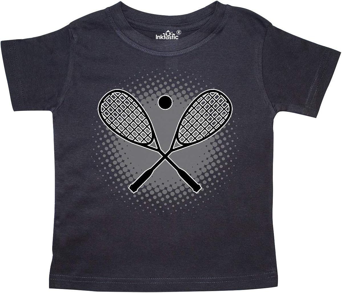 inktastic Squash Sport Rackets and Ball Toddler TShirt Clothing
