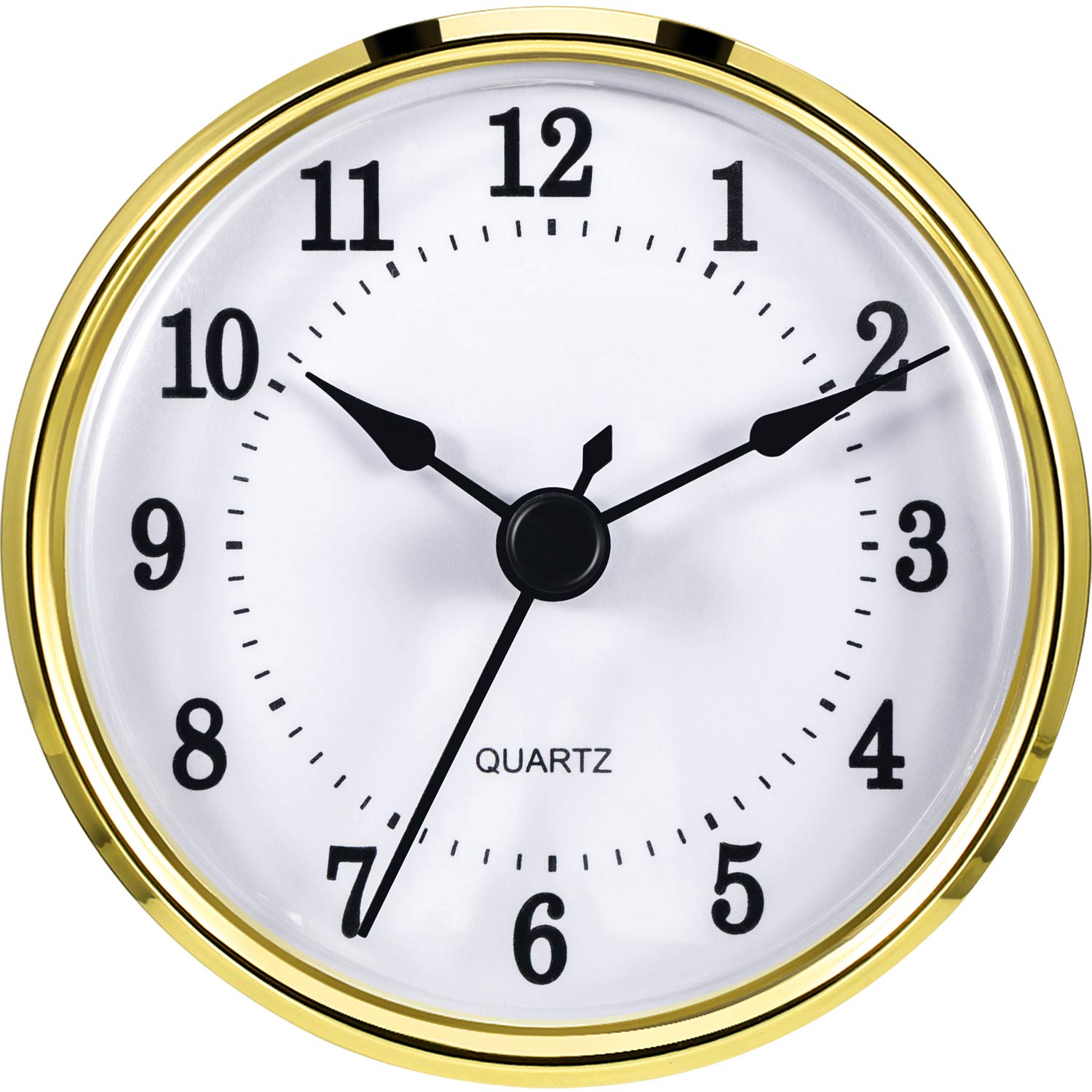 Photo 1 of Hicarer 3-1/8 Inch (80 mm) Clock Insert Fit Diameter 3.0 inch (76 mm) Hole (Gold)