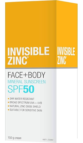 invisible zinc face sunscreen