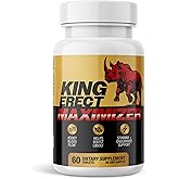 King Erect Maximizer - Enlargement Pills for Men - Fast Acting Blood Flow Support & Circulation Support - Supplement for Intimacy, Girth, Size, Stamina Loss - 60 Tablets for Male Vitality