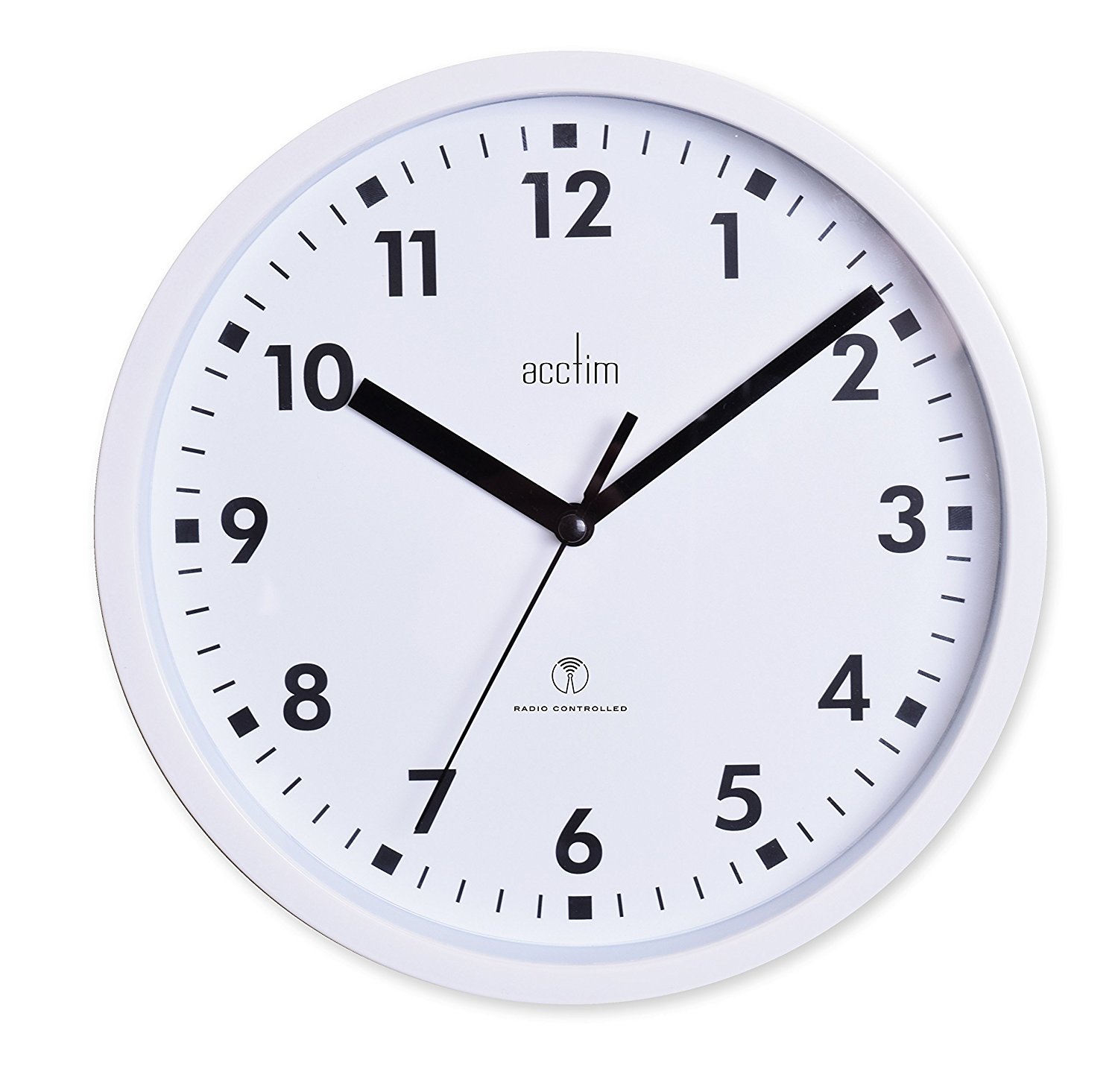 Acctim 74662 Nardo 20cm Radio Controlled White Wall Clock eBay