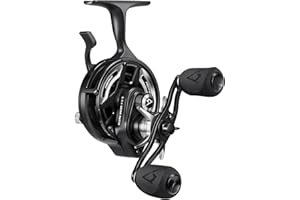 Piscifun ICX Frost II Ice Fishing Reel with Bait Clicker, Inline Reel with No Line Twist & Magnetic Anti-Drop System, 7+1 Shielded BB, 2.7:1 High Speed Ratio, Left, Right, Black