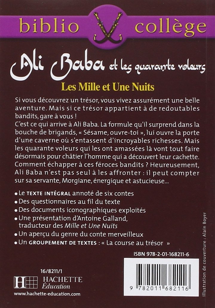 Bibliocollege Ali Baba Et Les Quarante Voleurs Les Mille Et Une Nuits Bibliocollege 37 French Edition Alvado Herve 9782011682116 Amazon Com Books