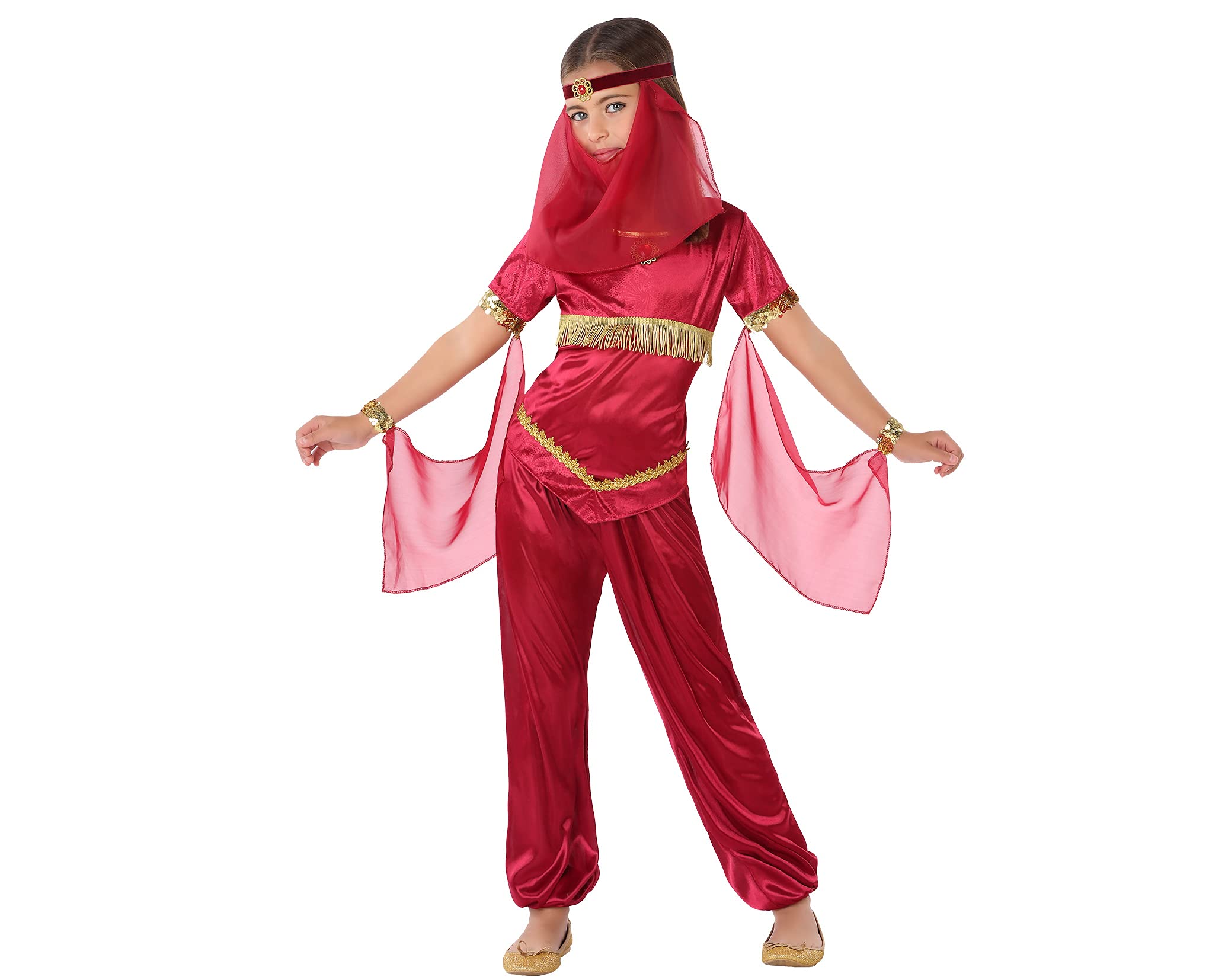 Atosa 61482 Arab Princess Red Costumes Around The World, Girl, 3-4 Years