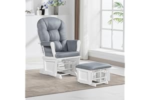 Lennox Furniture Glider Rocker Combo White Gray