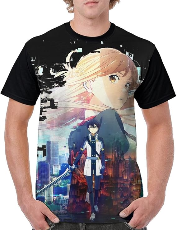 Amazon Co Jp おしゃれなクラシック印刷 虹の音 ソードアート オンライン バトルロイヤ夏ル プリント 半袖 メンズtシャツ ポロシャツ3x 服 ファッション小物