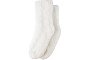 Gealaek Women Slipper Socks Winter Thick Fuzzy Warm Cozy Soft Sherpa Lined Socks Non Slip with Grippers