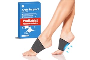 ANYSWEET 1 Pair Copper Arch Support, Plantar Fasciitis Relief Arch Support Compression Sleeves for Women & Men, Foot Brace for Feet Pain Relief, Swelling, Foot Care, Flat & Fallen Arches, High Arch