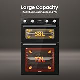 Hisense BID95211BGUK Built In Electric Double Oven Stainless Steel A A Rated view 3