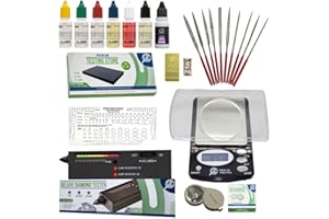 Gemtone All-in-One Gold, Silver, Platinum & Diamond Jewelry Testing and Appraisal Kit with Solutions, Digital Scale, Diamond Tester, Touchstone, and Accessories