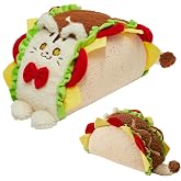 Bacmaze 12 Inch Taco Cat Stuffed Animal Plush Pillow | Cute soft toy, Birthday Party Gift, Xmas Gift