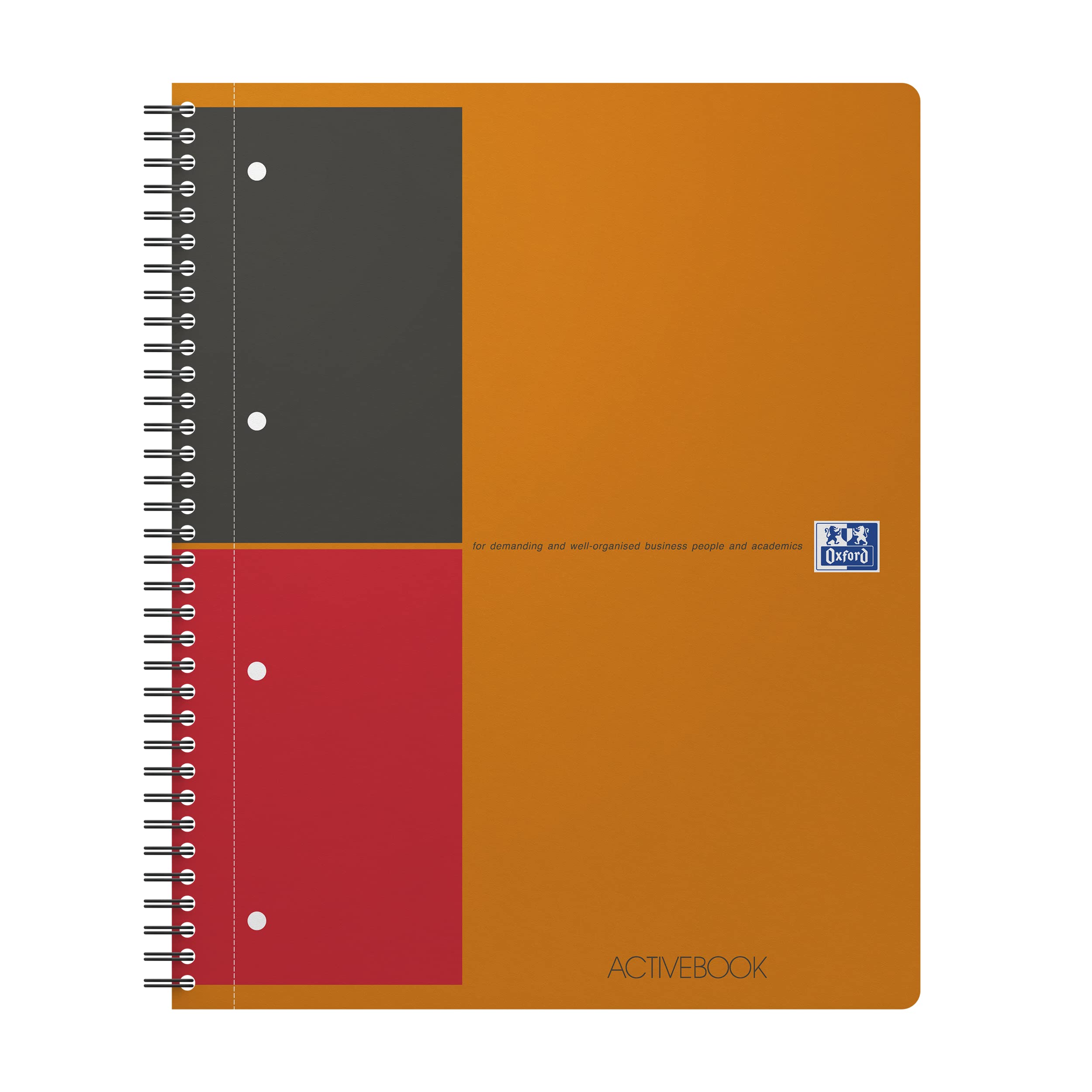 Oxford All international notebooks and pads use high-white 80 paper and have a framed 6mm ruling with space for meeting / subject titles and actions