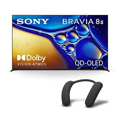 Sony BRAVIA 8 II 65 Inch 4K Smart Google TV (K-65XR80M2) with BRAVIA Theater U Wireless Wearable Speaker (HT-AN7) Bundle