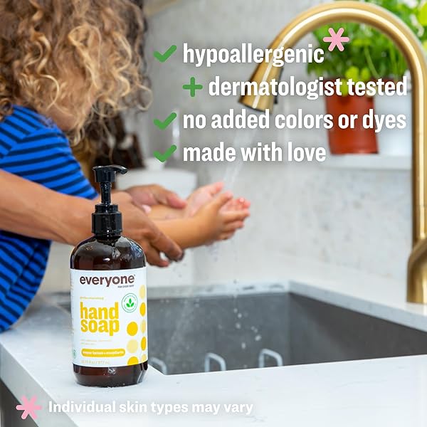 EVERYONE LIQUID HAND SOAP, 12.75 OUNCE (PACK OF 1), MEYER LEMON AND MANDARIN, MADE WITH ESSENTIAL OILS FOR KITCHEN AND BATHROOM
