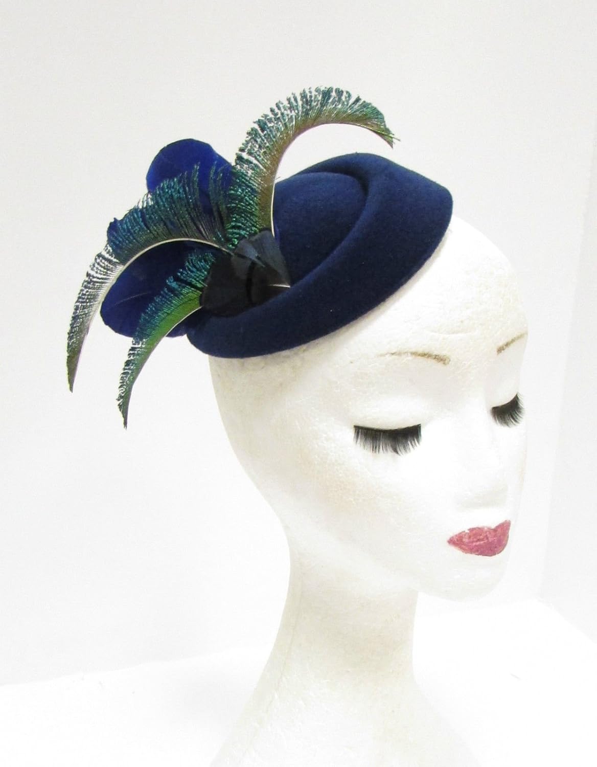 royal blue pillbox hat