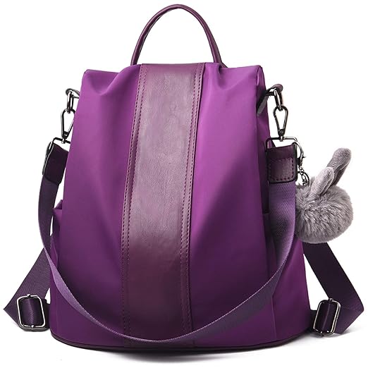 Charmore Damen Rucksack Wasserdichte Nylon Schultaschen Anti-Diebstahl Tagesrucksack Schultertaschen