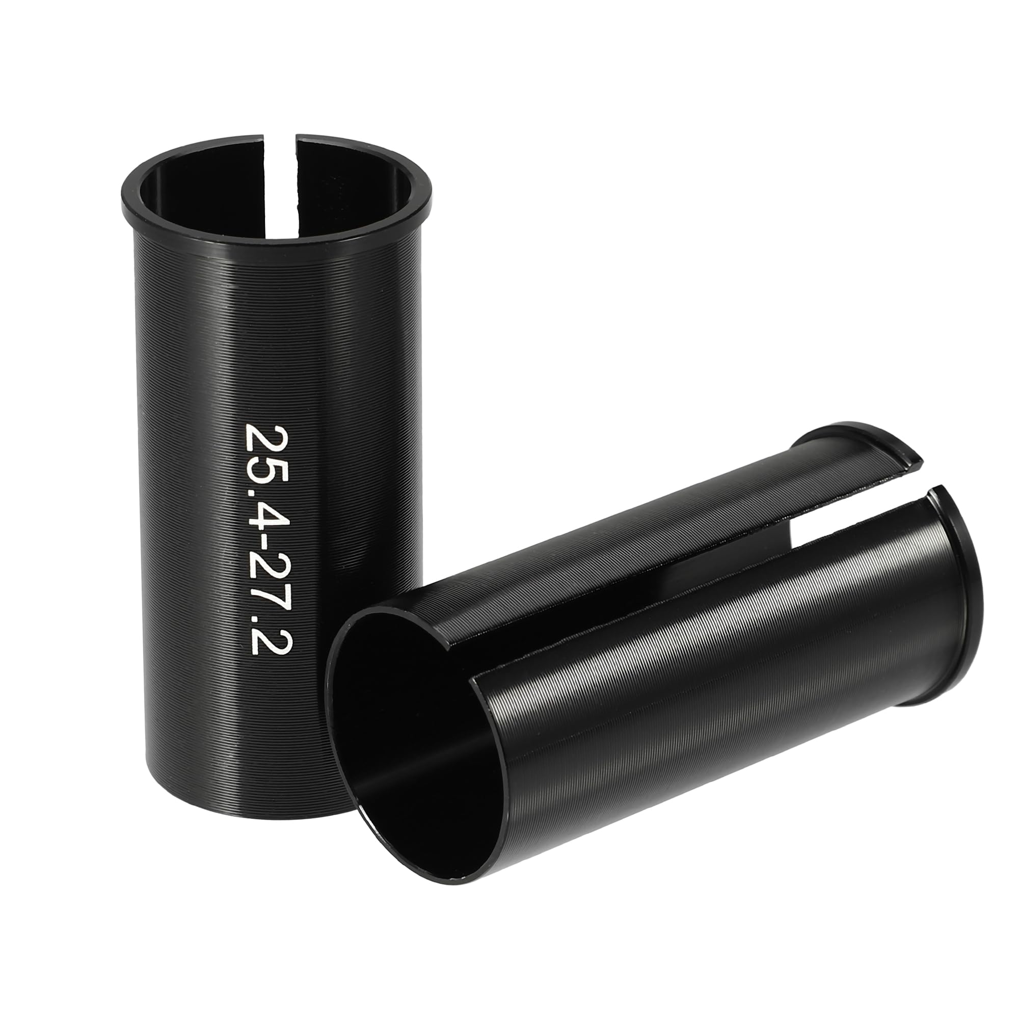 X AUTOHAUX 2 Pcs 25.4mm to 27.2mm Bike Seat Post Tube Adapter Reducing Sleeve