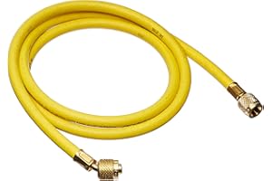 Yellow Jacket 21060 Plus II Hose Standard 1/4" Flare Fittings, 60", Yellow