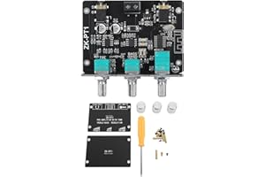 ZK PT1 Wireless Bluetooth 5.0 Decoder Board 2 Channel Stereo AUX Output BT Receiver Amplifier Board with Treble Bass Control 