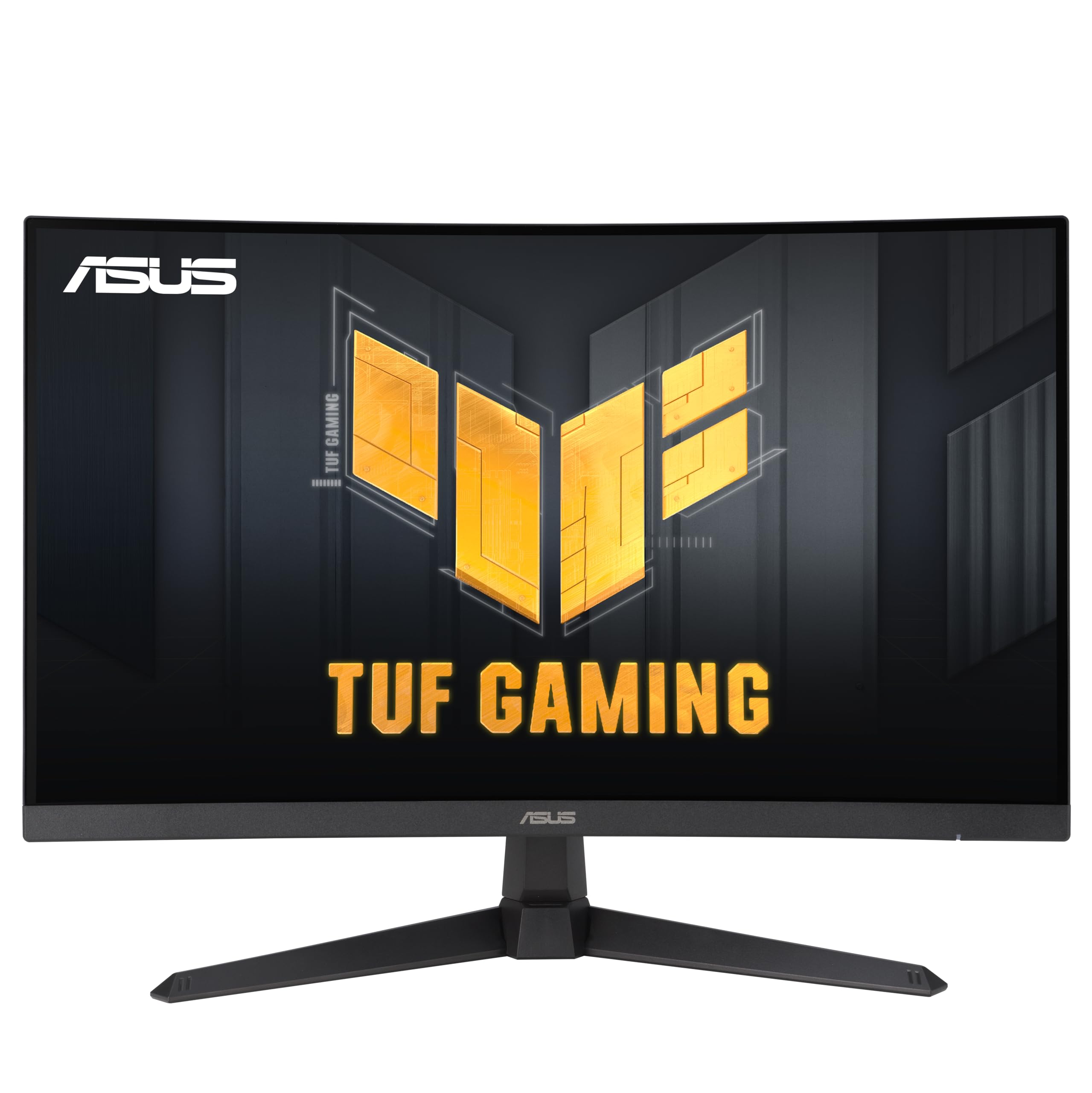 ASUS TUF Gaming 27” 1080P Curved Monitor (VG27VQ3B) – Full HD, 180Hz, 1ms, Extreme Low Motion Blur Sync, FreeSync, 1500R Curvature, Eye Care, 90% DCI-P3, DisplayWidget, 3 yr Warranty Image