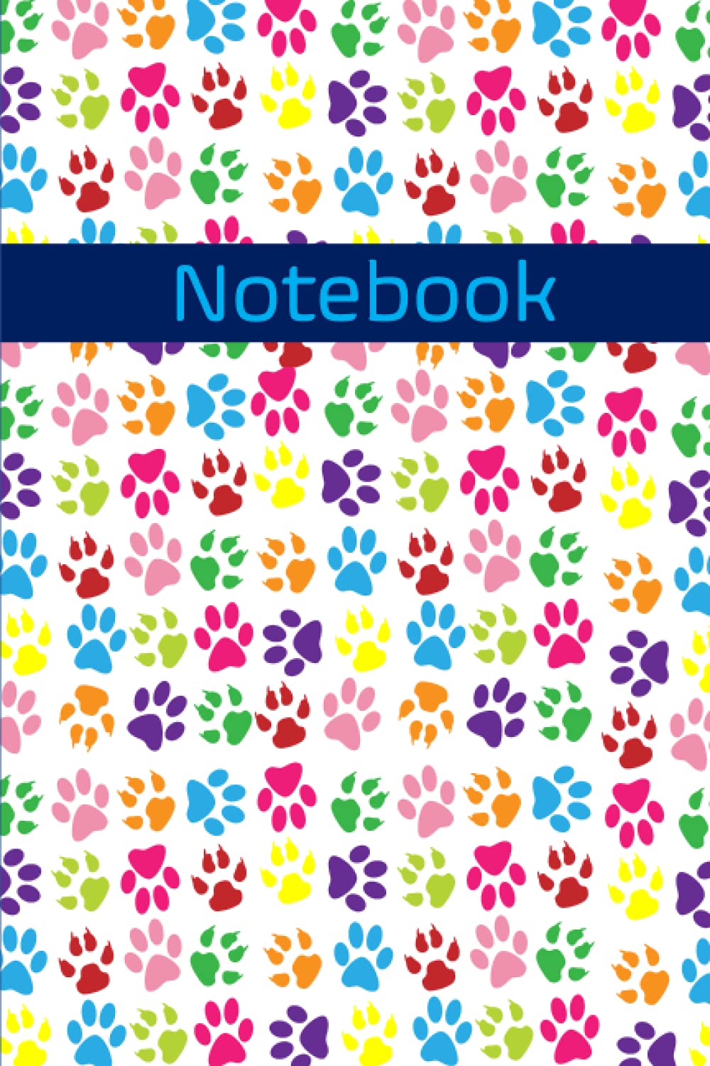 Notebook: Cute Pawprint Cover - Composition Book, Journal (6 x 9 inches) 240 Pages