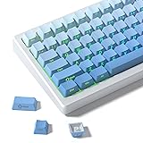 dagaladoo Blue PBT keycap Set,Shine Through keycap
