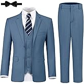 JPF Boy's Formal Suit Set Slim Fit Kids Tuxedo Suits for Wedding Teen Toddler Boy Dress Suit Outfit