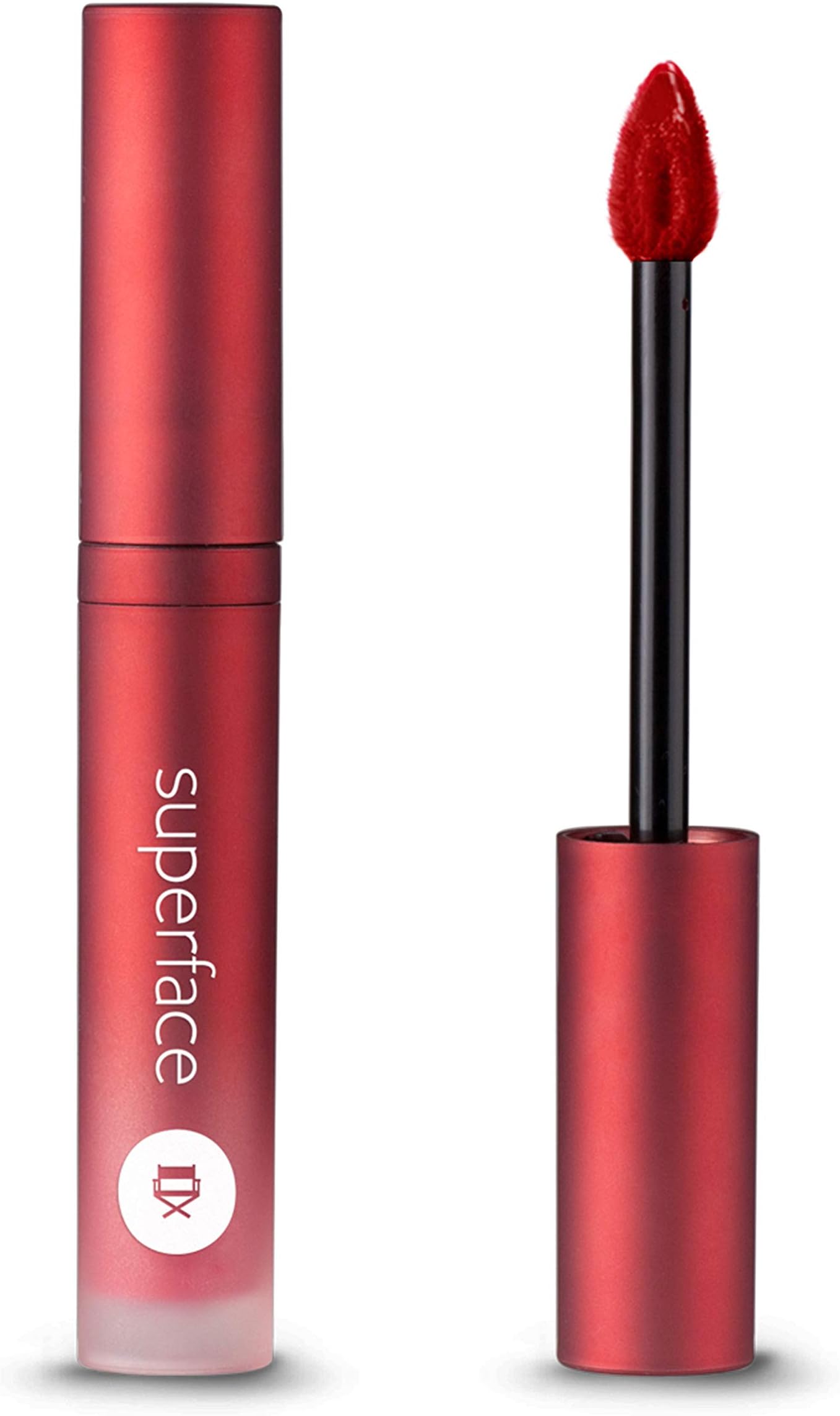 Superface Soft Blur Lip Mousse Highly Saturated Full Color Liquid Lipstick with Velvet, Semi-Matte Finish, Long-Lasting, Vibrant, Smooth and Matte Lip Stick Makeup (0.18 oz) - Flame Red