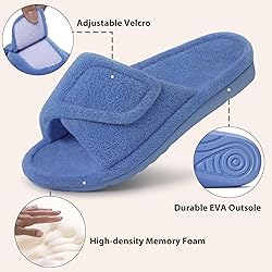 Litfun Women's Orthopedic Slippers with Arch