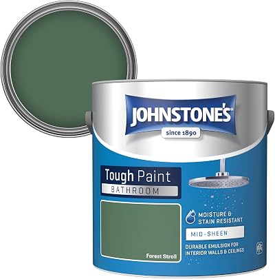 Johnstone's Bathroom Paint Forest Stroll Mid Sheen Stain Blocker 2.5L