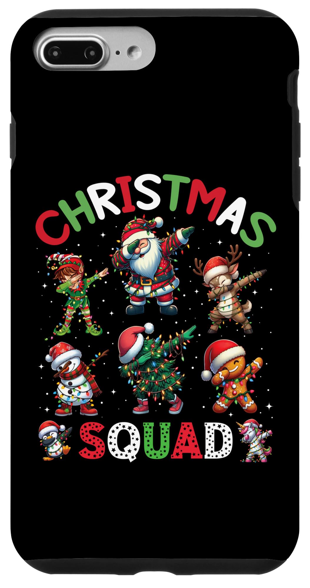 iPhone 7 Plus/8 Plus Christmas Squad Dabbing Santa Elf Family Matching Xmas Case