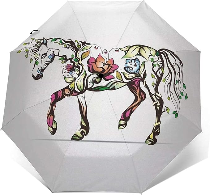 Automatischer Dreifach Gefalteter Regenschirm Personalisierter