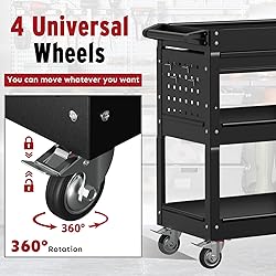 Granper 3 Tier Rolling Cart, Heavy Duty Utility