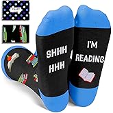 Zmart Book Lovers Gift Ideas - Reading Socks for Women Men