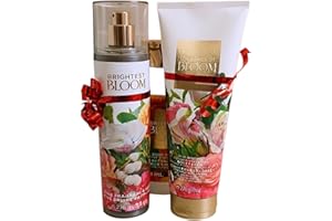 Brightest Bloom 3-Piece Deluxe Gift Set: Fine Fragrance Mist, Body Wash, and Ultimate Hydration Body Cream