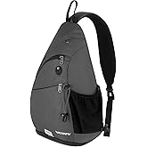 WATERFLY Sling Bag Crossbody Backpack: Over Shoulder Daypack Casual Cross Chest Side Pack