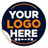 Custom Stickers, Personalized Vinyl Labels with Logo, Image or Text Waterproof Dishwasher Safe Business Sticker Labels, Heat &amp; Cold Resistant, 6 Shapes + Custom Die Cut, Sizes 1"-10 inches