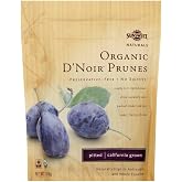 Sunsweet Naturals Organic D'Noir Dried Pitted Prunes, 7-ounce Bags (Case of 12)