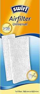 Swirl Airfilter Universal (für Staubsauger, Zuschneidbarer Filter für saubere Staubsaugerabluft, Geeignet z.B. für AEG, Philips, Kärcher, Miele, Siemens, Rowenta, Samsung, Bosch)